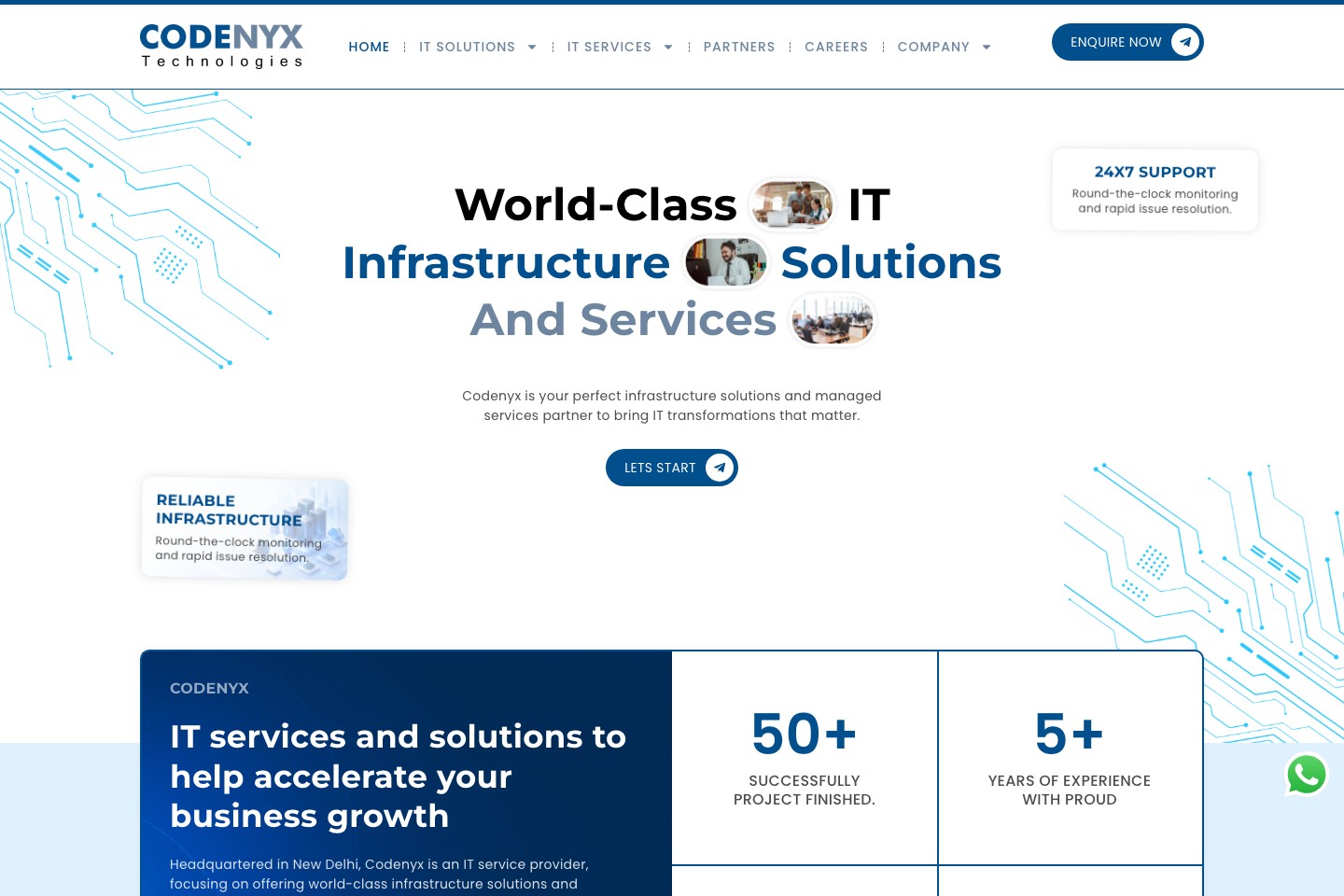 CodeNyx Technologies — Technology website, live
