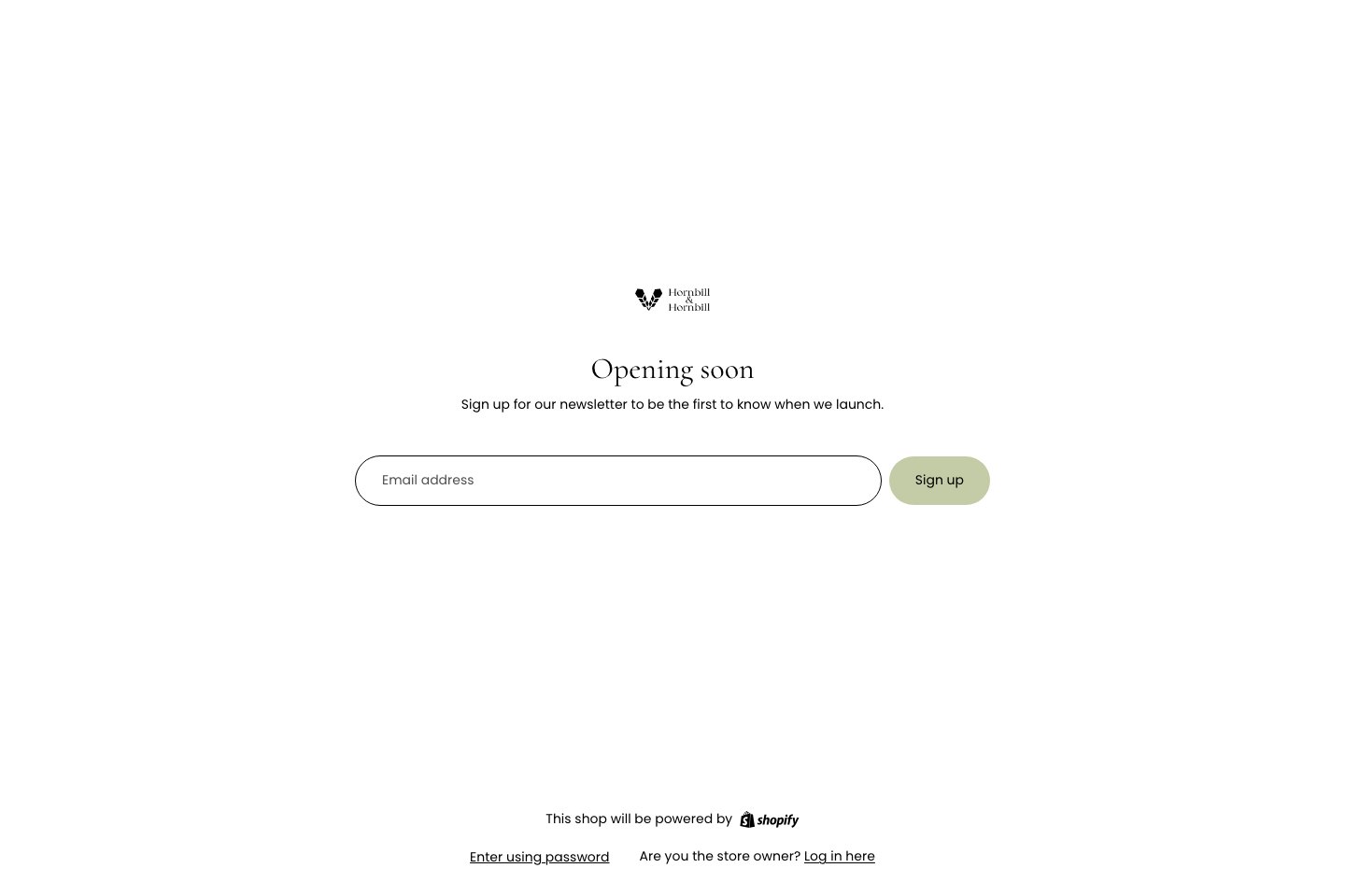 Hornbill & Hornbill — Brand website website, live