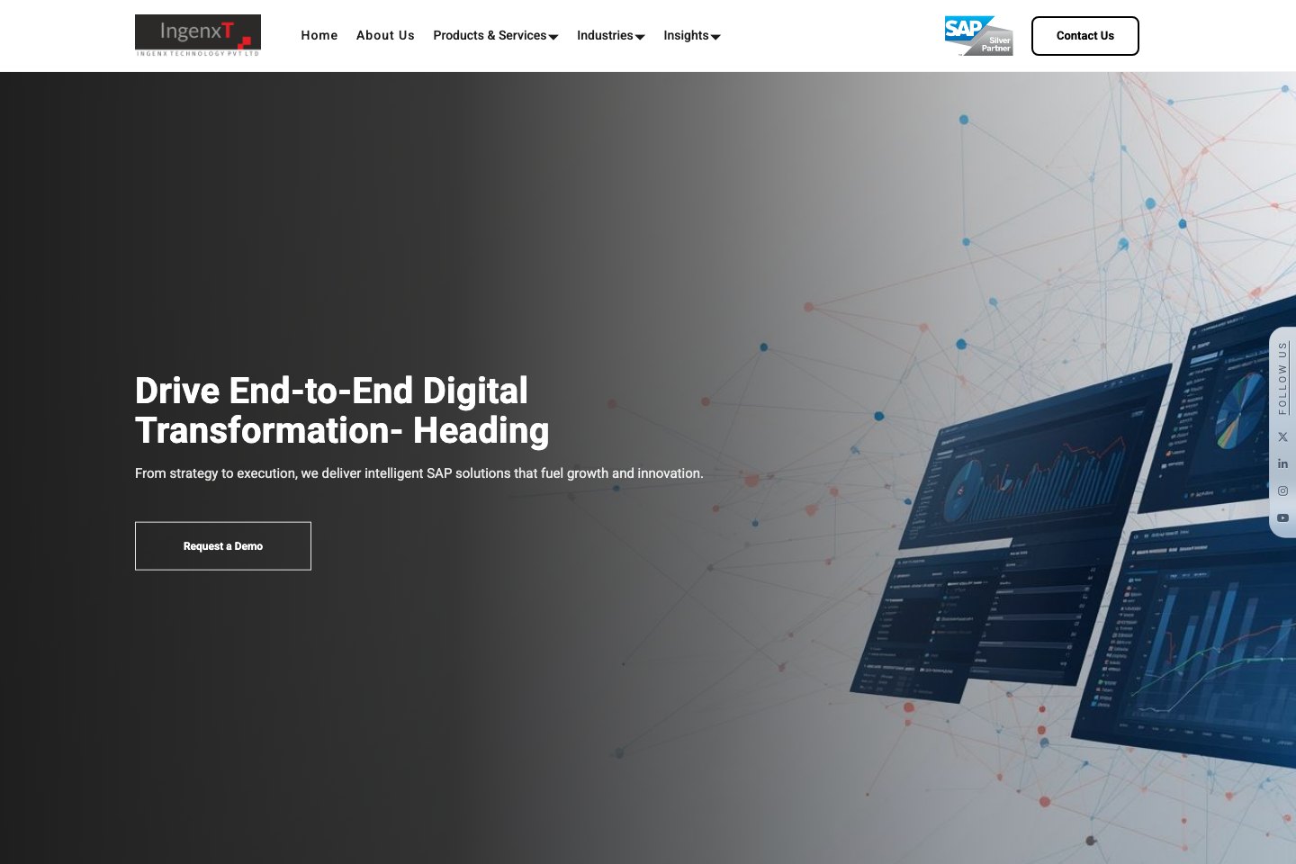 Ingenxtec — Technology website, live